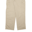 ARIZONA Cargo Mens Trousers Cream Relaxed Straight W34 L34 Cheap