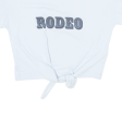 CLAUDIE PIERLOT Rodeo Womens Printed Top Blue S Hot on Sale