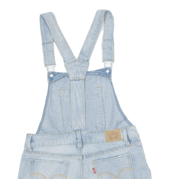 LEVI S Girls Dungarees Blue Relaxed Denim 12Y W26 L5 Online Hot Sale