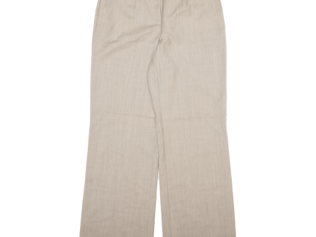 AMALFI Womens Trousers Beige Relaxed Bootcut Wool W30 L32 Discount