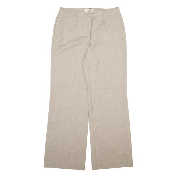 AMALFI Womens Trousers Beige Relaxed Bootcut Wool W30 L32 Discount