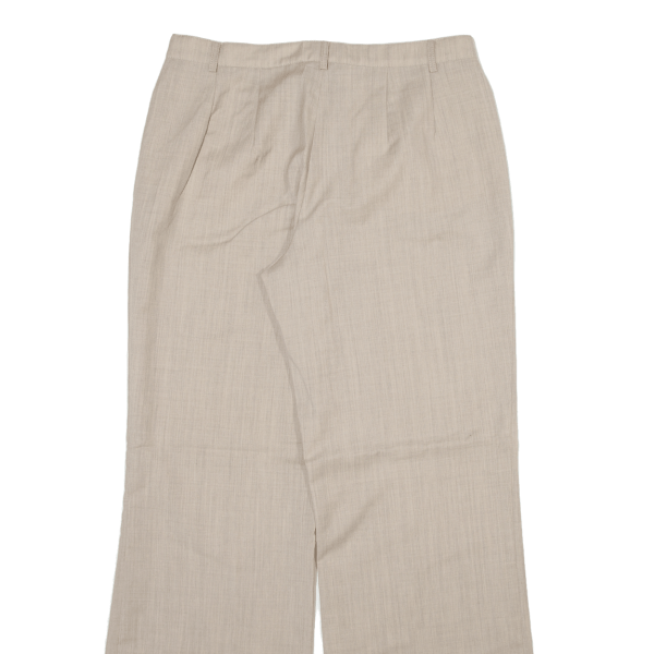 AMALFI Womens Trousers Beige Relaxed Bootcut Wool W30 L32 Discount