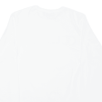 CHAMPION Mens T-Shirt White Long Sleeve S on Sale