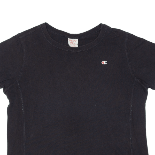 CHAMPION Womens T-Shirt Black 90s M on Sale